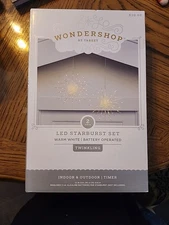 Wondershop LED Starburst Set Warm White Battery Operated