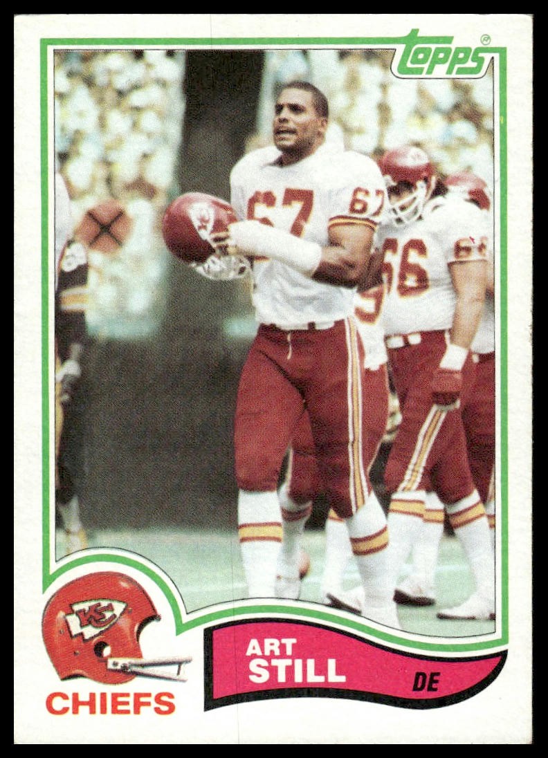 Art Still 1982 Topps #124 Kansas City Chiefs