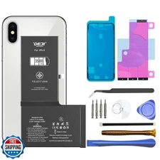 Deji 3500mAh Battery Replacement for iPhone X - High Capacity 0 Cycle Li-ion 