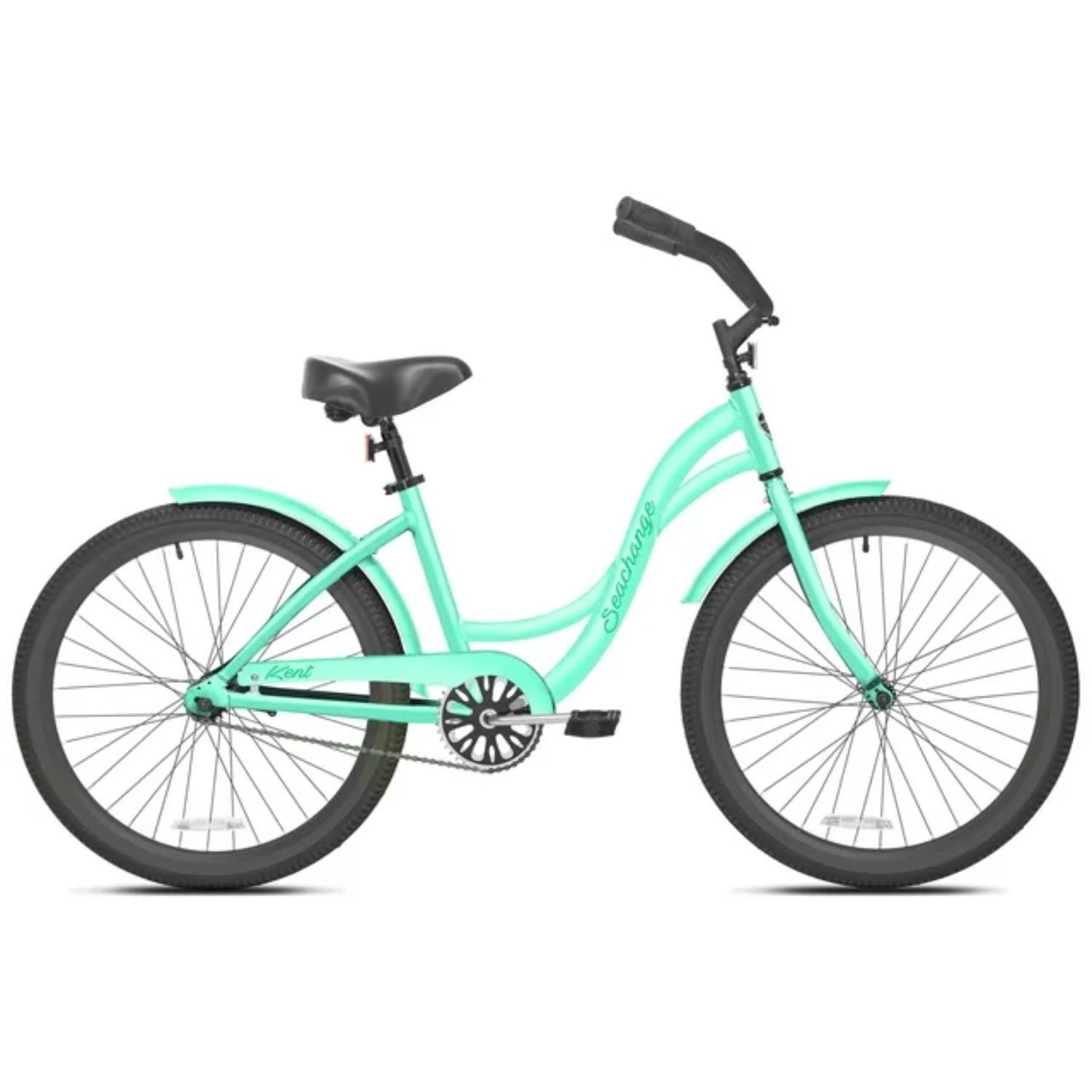 Kent Bicycles 55497561 Girls Seachange Beach Cruiser Bicycle Mint Green 24-inch