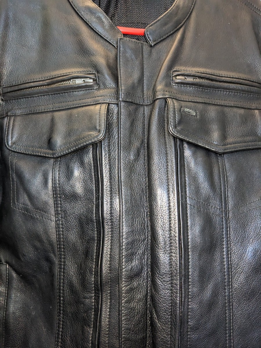 First Manufacturing Company Classics Raider Leather Riding Lined Jacket Men's XL View 5