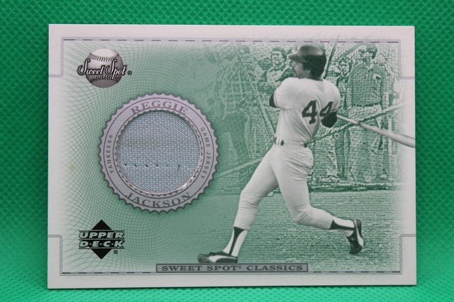 2002 Upper Deck Sweet Spot Classics Reggie Jackson Game-Used Jersey #J-RJ HOF