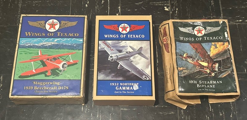 Wings of Texaco 1939 Staggerwing Beechcraft D17S 1932 Northrop Gamma & Stearman