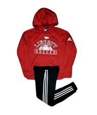 Adidas Youth M 10-12 Liberty Flames Soccer Hoodie  Fleece 3S Pants Outfit