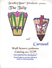 BradleyBases Wall Sconce Pattern Packet Tiffany Style Lamp Stained Glass Art DIY