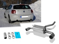Edelstahl Duplex Sportauspuff BMW 1er F20 F21 3-T�r 5-T�r 120d je 100mm