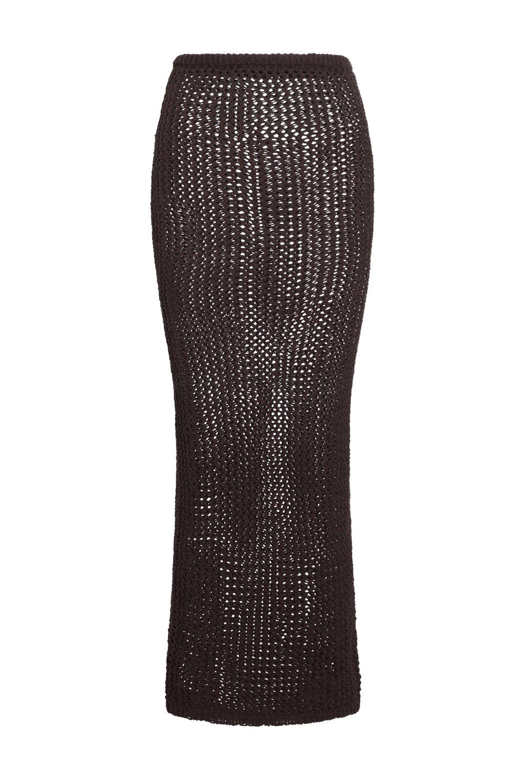 MONDAY SWIMWEAR Fontelina Skirt in Espresso Petit Crochet - Size L
