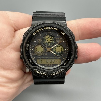 Vintage Casio Aw-20 Module 384 Speed Memory 100 Mens Watch for