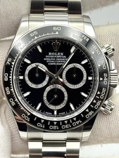 Rolex Cosmograph Daytona Black Dial Stainless Steel 126500LN Box & Papers '24