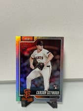 2026 Topps Series 1 #112 Carson Seymour Rookie Rainbow Foil SF Giants