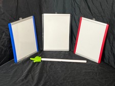 Magnetic Kids Dry Erase Whiteboard 9  X12  Includes 3 White Boards and Pointer
