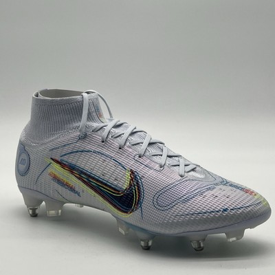 Nike Superfly 8 Elite SG-PRO AC Grey Blue DJ2840 055 Mens Size 9.5 Soccer Cleats