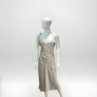 knee length dresses for ladies Satin Puff Sleeve Tie Neck Midi Dress | A-Line Dress main image 1