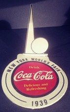 FOIRE MONDIALE COCA COLA NY 1939, DESIGN CÔTIER TRYLON & PÉRISPHÈRE, LIVRAISON GRATUITE