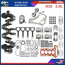 For BMW 2.0L N20 Engine Overhaul Rebuild Kit/Crankshaft/Con-rods Piston Gasket