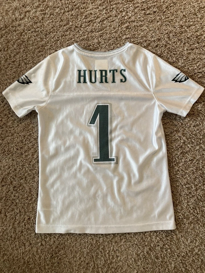 Camiseta deportiva Philadelphia Eagles Jalen Hurts Youth L Nike gris Super Bowl LVll Foto 4 de 4