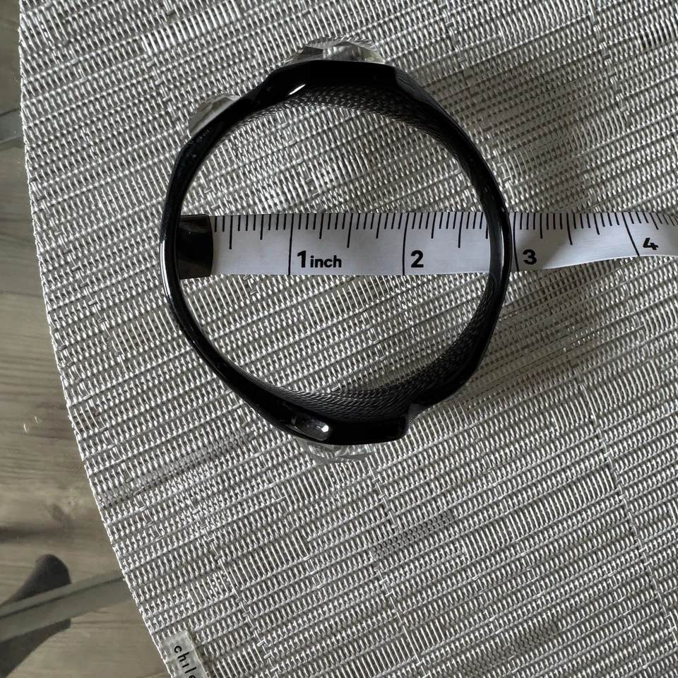 Brazalete Brazalete Resina Ippolita Negro Geométrico Foto 3 de 4