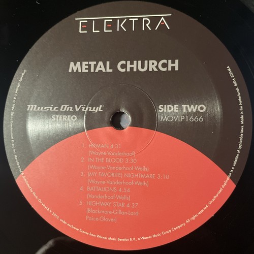 METAL CHURCH🔹 Metal Church🔹vinile LP🔹ELEKTRA - Picture 4 of 4