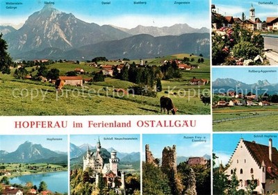 Hopferau Hopfensee Castle Neuschwanstein ruins Frey and Eisenberg Castle Hopf