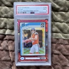 2024 Panini Donruss Bo Nix Denver Broncos Rated Rookie Red Wave #369 PSA 9