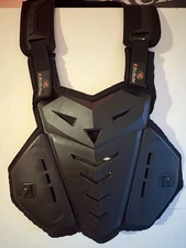 Ridbiker Motocross Motorcycle Chest Protector Body Armor Black Adult Gear