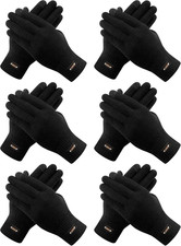 6 Pairs Winter Gloves Thermal Stretchable Knit Gloves Upgraded Touch Screen Warm