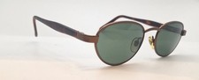 Vintage Bausch  Lomb W2994 Brown Oval Metal Sunglasses FRAMES ONLY