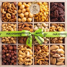 NUT CRAVINGS Gourmet Holiday Christmas Mixed Nuts Gift Basket - Assortment