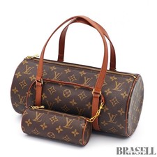 LOUIS VUITTON Monogram Papillon 30 GM M51365 Handbag Brown W/Pouch
