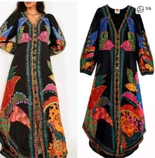 Medium Farm Rio Cool Leopards Button Front Mididress