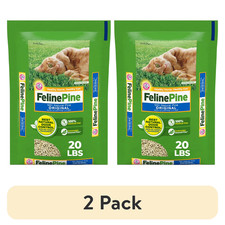  2 pack Feline Pine Original 100 Natural Cat Litter, 20 lb