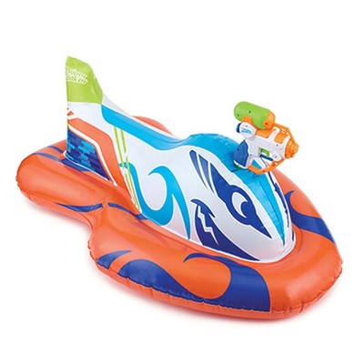 NERF SUPER SOAKER SHARKBLAST RIDE-ON RACER   INFLATABLE POOL FLOAT