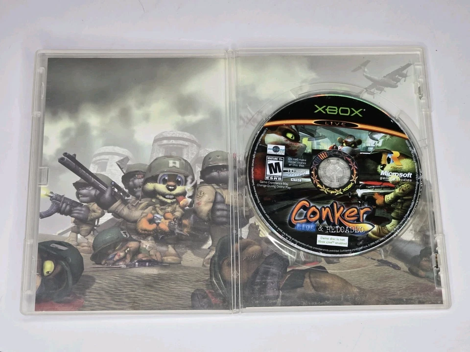 Conker: Live & Reloaded DEMO DISC Xbox W CASE TESTED - Image 2 of 4