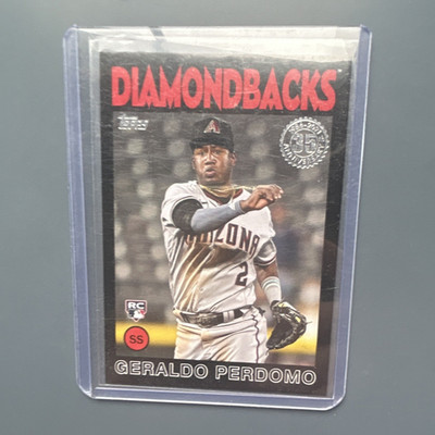 Topps 2021 Update 1986 Topps 35th Ann Geraldo Perdomo RC Black /299 #86B-43