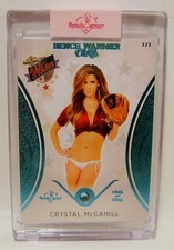 CRYSTAL MCCAHILL BASEBALL TEAL GEM 1/1 ONE OF ONE BENCHWARMER ONE 2024