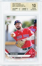Trevor Story Boston Red Sox 2025 Topps Road to Opening Day #OD-14 BGS 10 Card
