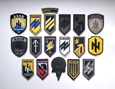 "Set of 17" Azov Brigade chevrons, Ukrainian Army Military patch, Premium