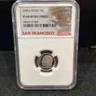 2008 S Gem Proof SILVER Roosevelt Dime Graded At PR68 Ultra Cameo 1-17