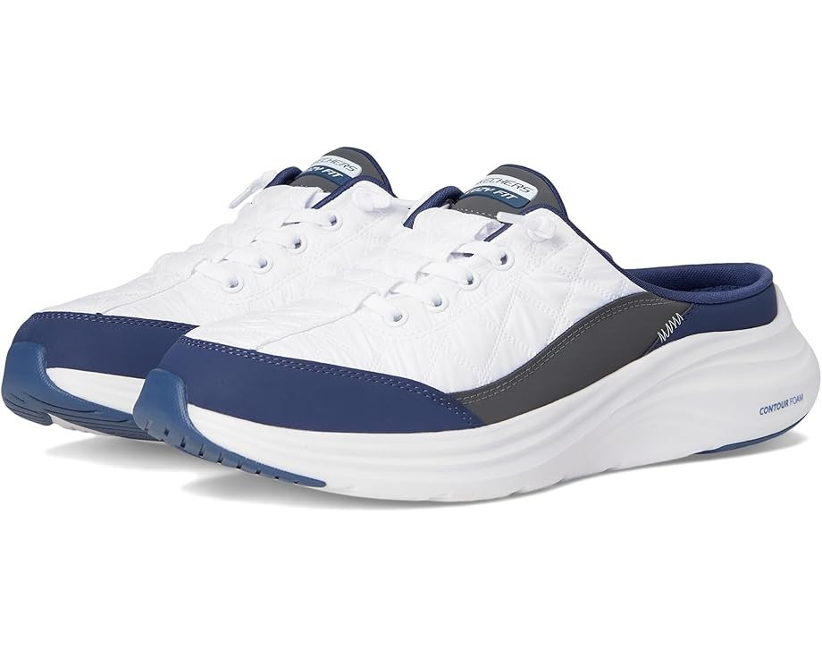 HUGE SALE! Skechers Women's Contour Foam-Cozy Fit White/Navy Medium US Size AUTH
