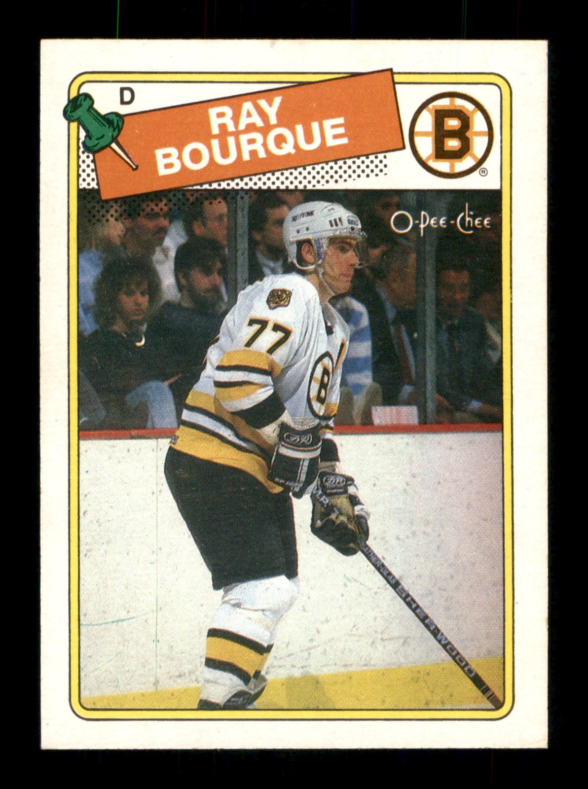 73 Ray Bourque 77 Bruins 1988 Topps Hockey Sports Trading Card