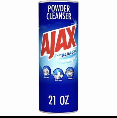 Ajax Powder Cleanser 21 oz Scratch Free Easy Rinse Formula With Bleach