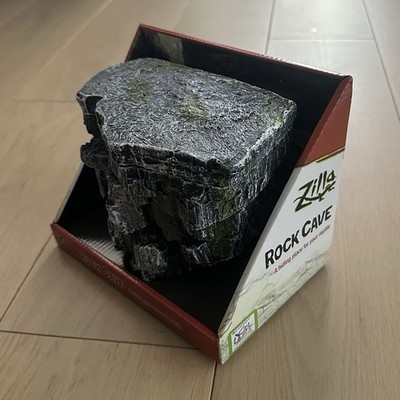 Zilla Vertical Rock Cave Reptile Decor Wall Mount for Snake Enclosures