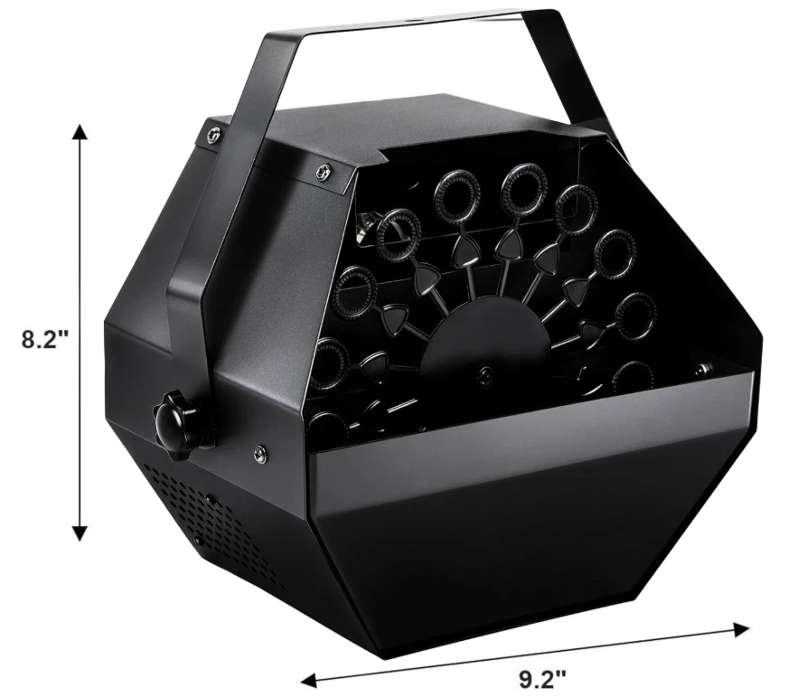 Máquina automática de burbujas 1L con control remoto 45ft y soplador metálico Foto 2 de 4