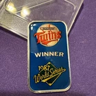 1987 MLB Minnesota Twins World Series 1oz Silver Enameled Bar S088