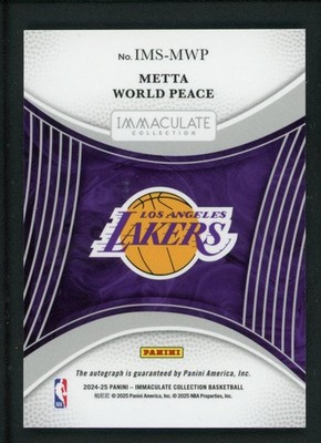 Panini Immaculateマクアリスター 直筆サインカード 10/49 2024-25 Panini Immaculate Collection - Immaculate Signatures Metta