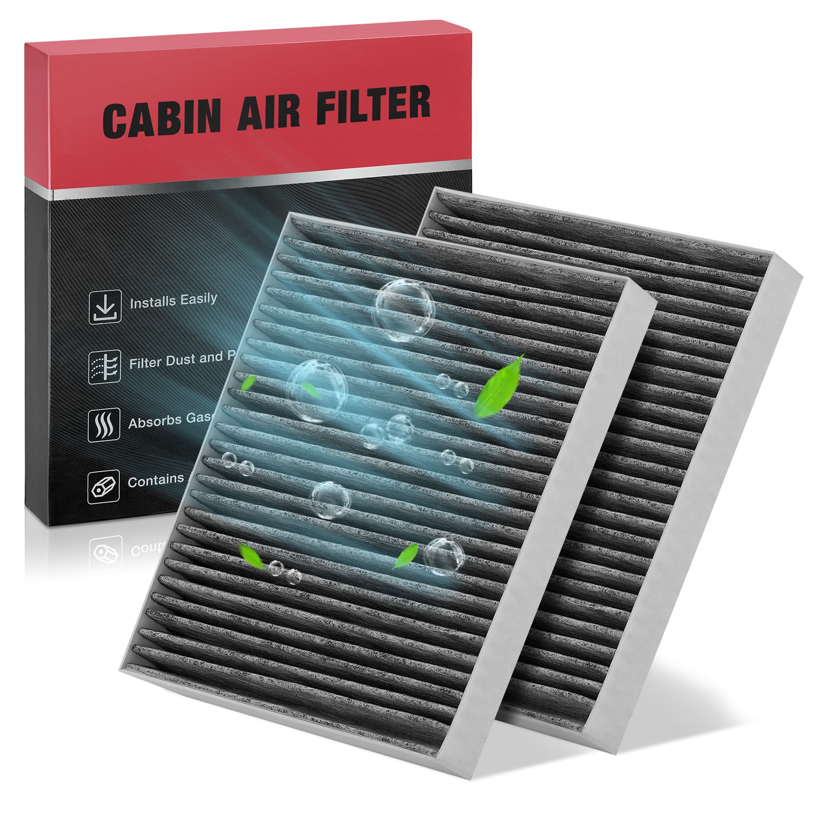 Set of 2 Activated Carbon Cabin Air Filter for 07-10 Chrysler Sebring and more