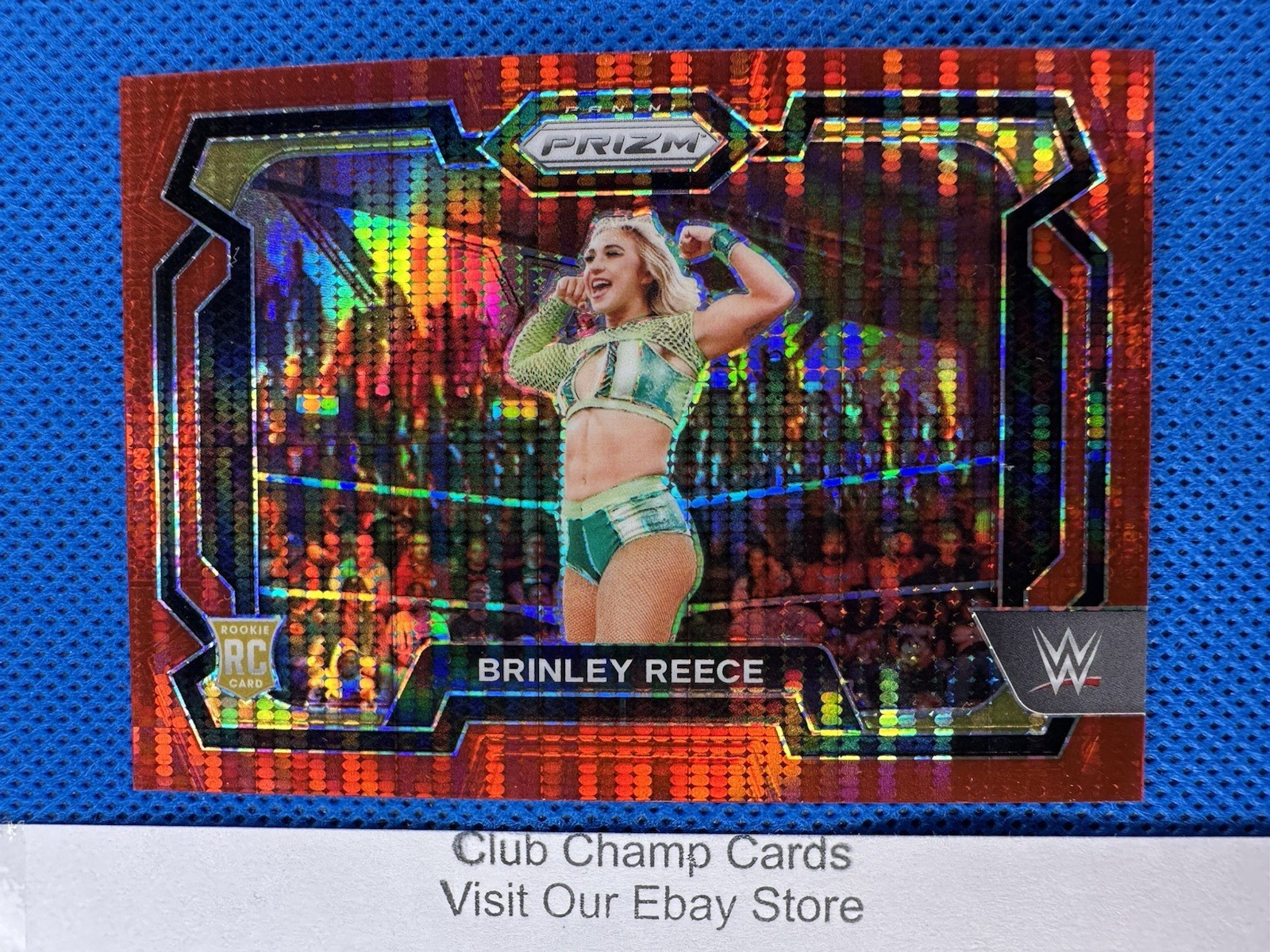 2024 #36 Brinley Reece Panini Prizm WWE Red Pulsar Prizm 087/399 RC