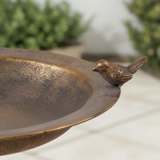 Antique Avian Feeding Station Stand Decorative Birdbath Bowl Stand Freestanding
