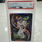 New Listing2024 Panini Select - Premier Level Bo Nix #117 Red & Blue Shock Prizm (RC)