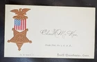 16th Connecticut Infantry WIA Antietam Charles H McKee GAR Business Calling Card
